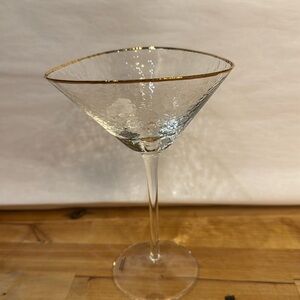 Zodax triangle martini glasses.